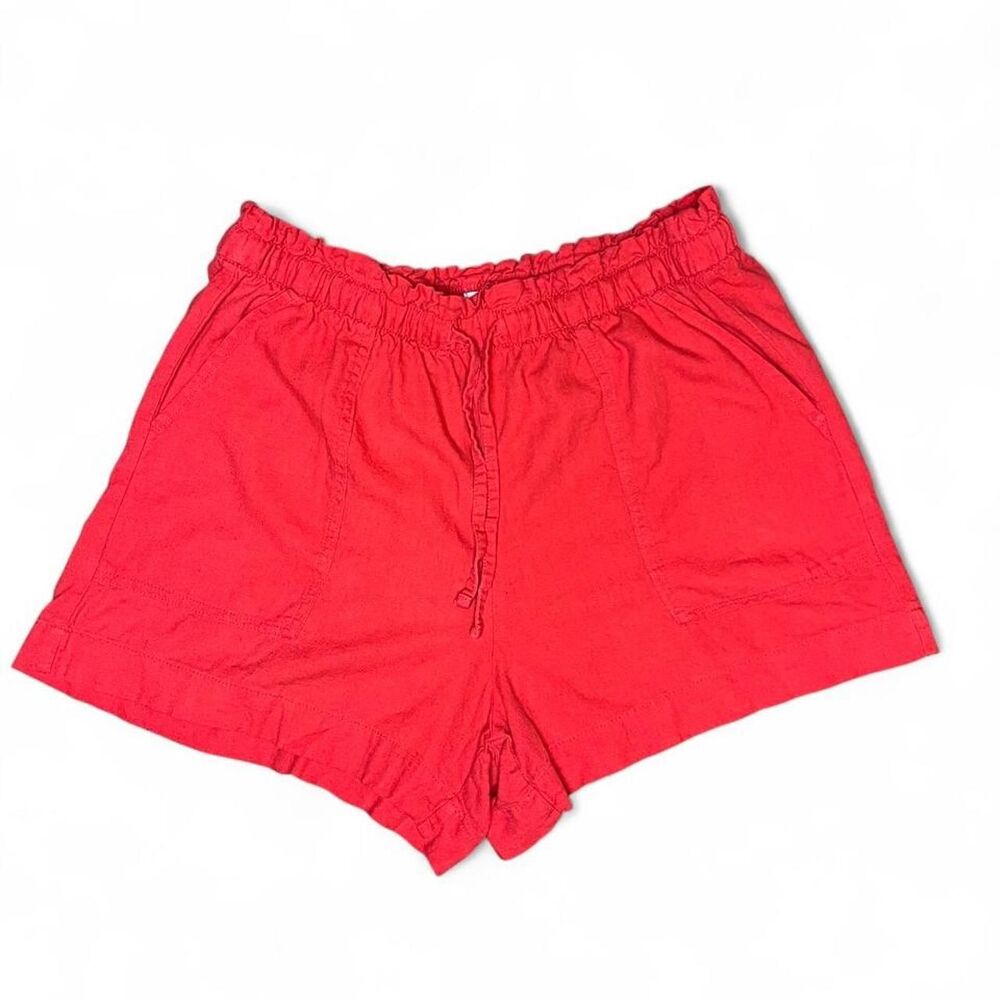 Sonoma Women's Red Linen Blend Shorts